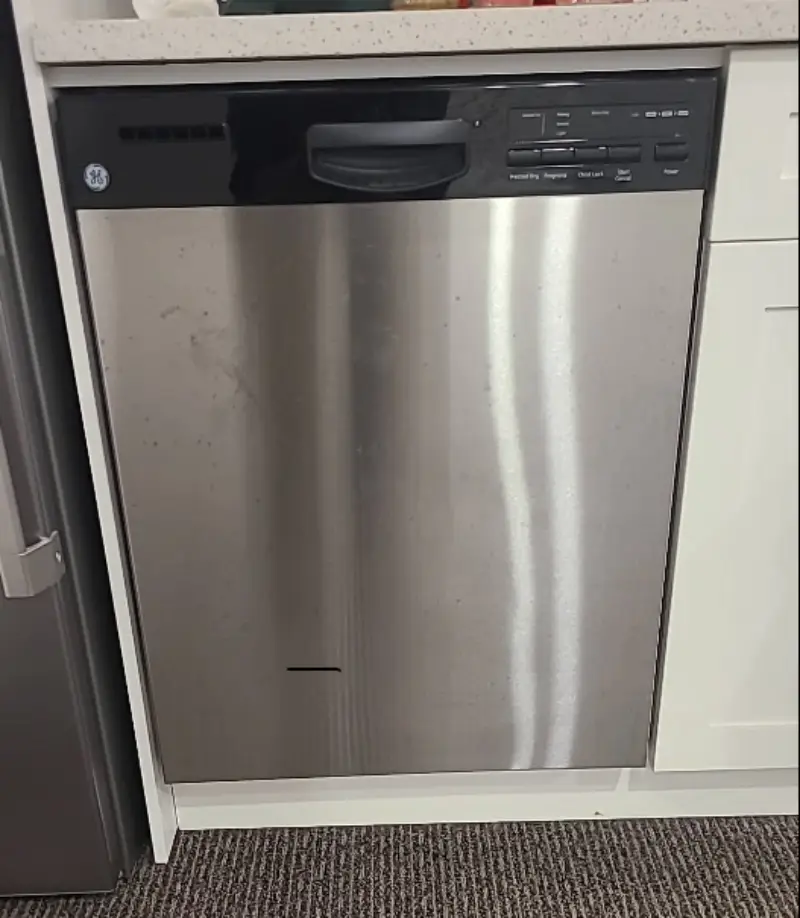 Barton Appliance Technician Fixing Dishwasher In Burnaby